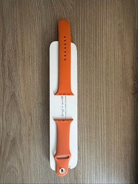 Orange Silicone Apple Watch Band